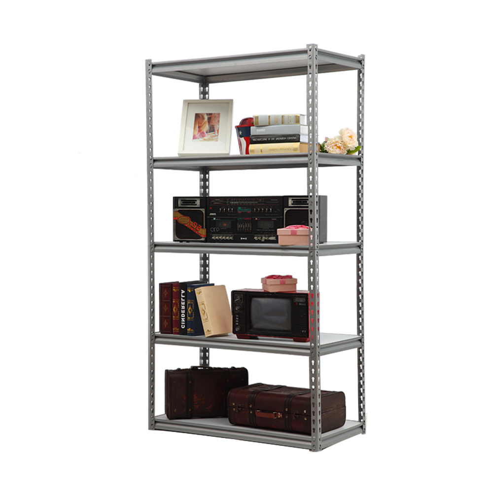 5-Layer Adjustable Metal Storage Rack for Home, Office & Warehouse